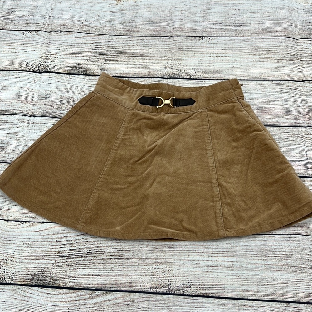 Janie and Jack Brown Textured Riding Skirt Adjustable Waist Sz 2T